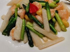 翠绿山药炒虾仁-满满海佛跳墙(千禧店)