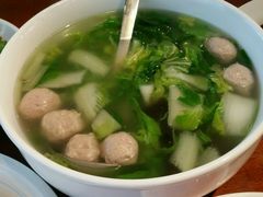 青菜肉圆粉丝汤-老头儿油爆虾(星光一期店)