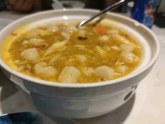 蟹粉年糕鲜贝-漫渡庄绿岛花园•隐世庭园菜(滨湖店)