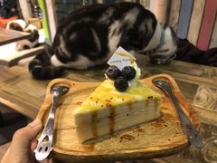榴莲千层蛋糕-小时光咖啡馆(开森度假森林店)