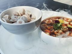 辣酒汁花螺配夏威夷果-木守西溪溪隐餐厅