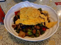 茄子肉丁小公鸡双拼拌面-文三里屯面馆(三里屯店)