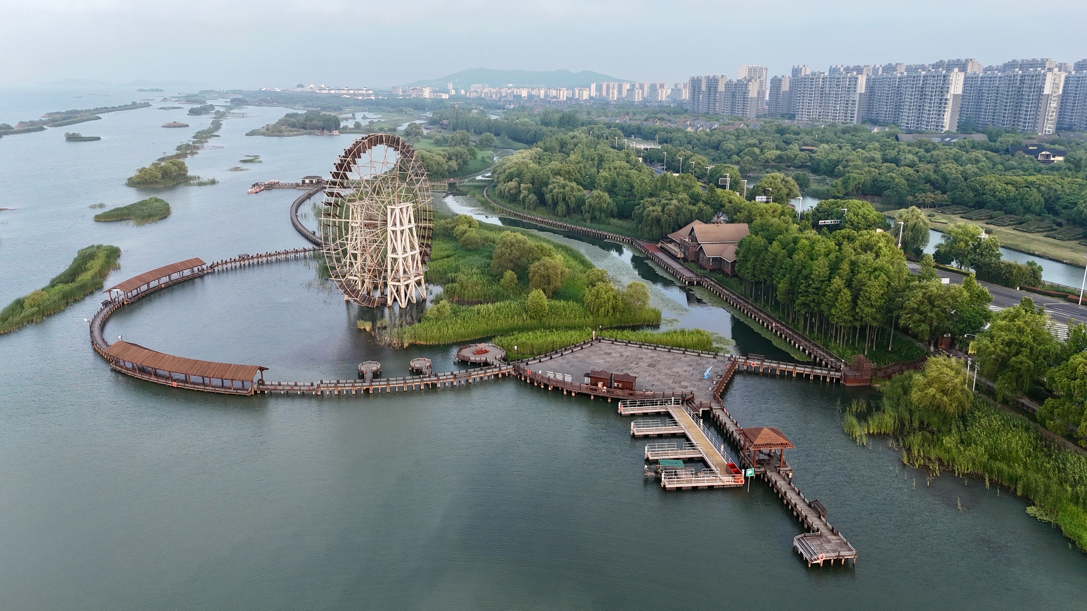 太湖三山岛湿地公园图片