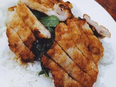 菜心猪扒饭-好好滋味茶餐厅