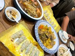 -东来菜馆•手抓海鲜家常菜•海鲜锅贴(鸽子窝店)
