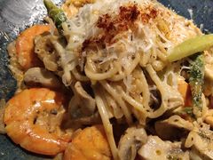 芝士蘑菇鲜虾意大利面-BE BRIGHT KITCHEN(正佳广场店)