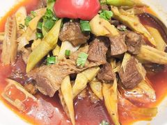 天目山自然干竹笋烧牛肉-眉州东坡(清河万象汇店)