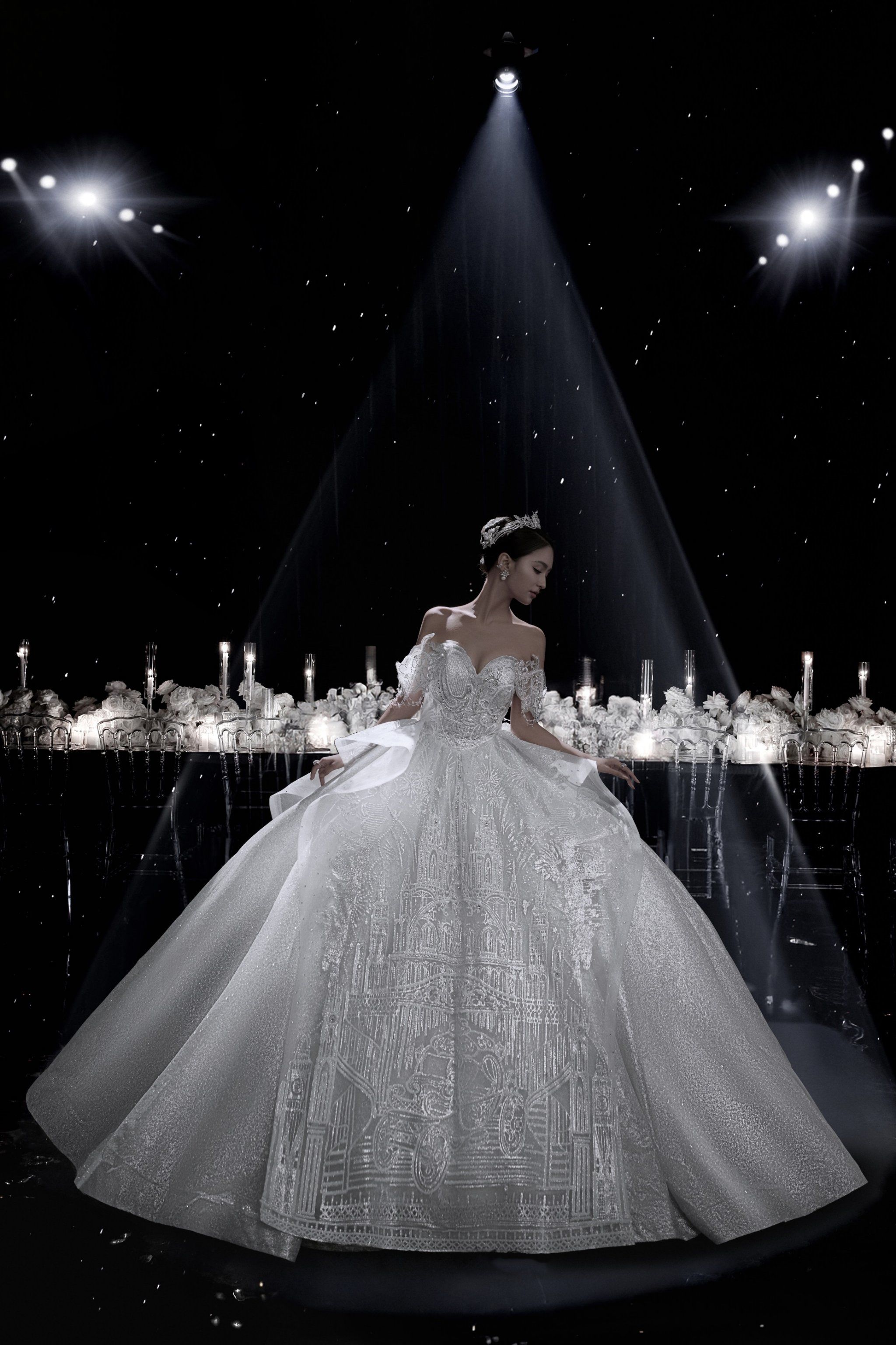 黑色银河婚纱照 极致浪漫的星空之约