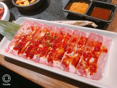 调味猪五花-九田家黑牛烤肉料理(石路天虹店)