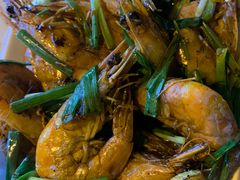 葱姜炒虾-岱晓海港海鲜粥