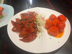 南煎肝拼荔枝肉-文儒九号·闽菜馆(三坊七巷店)