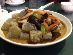 炒焖子-李连贵酒家熏肉大饼(昆明街店)