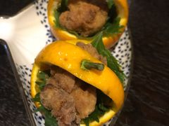 日本特色炸鸡配橙篮-羽山料理