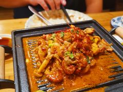 铁板麻辣奶油小龙虾-桃太郎创作料理(大坪店)