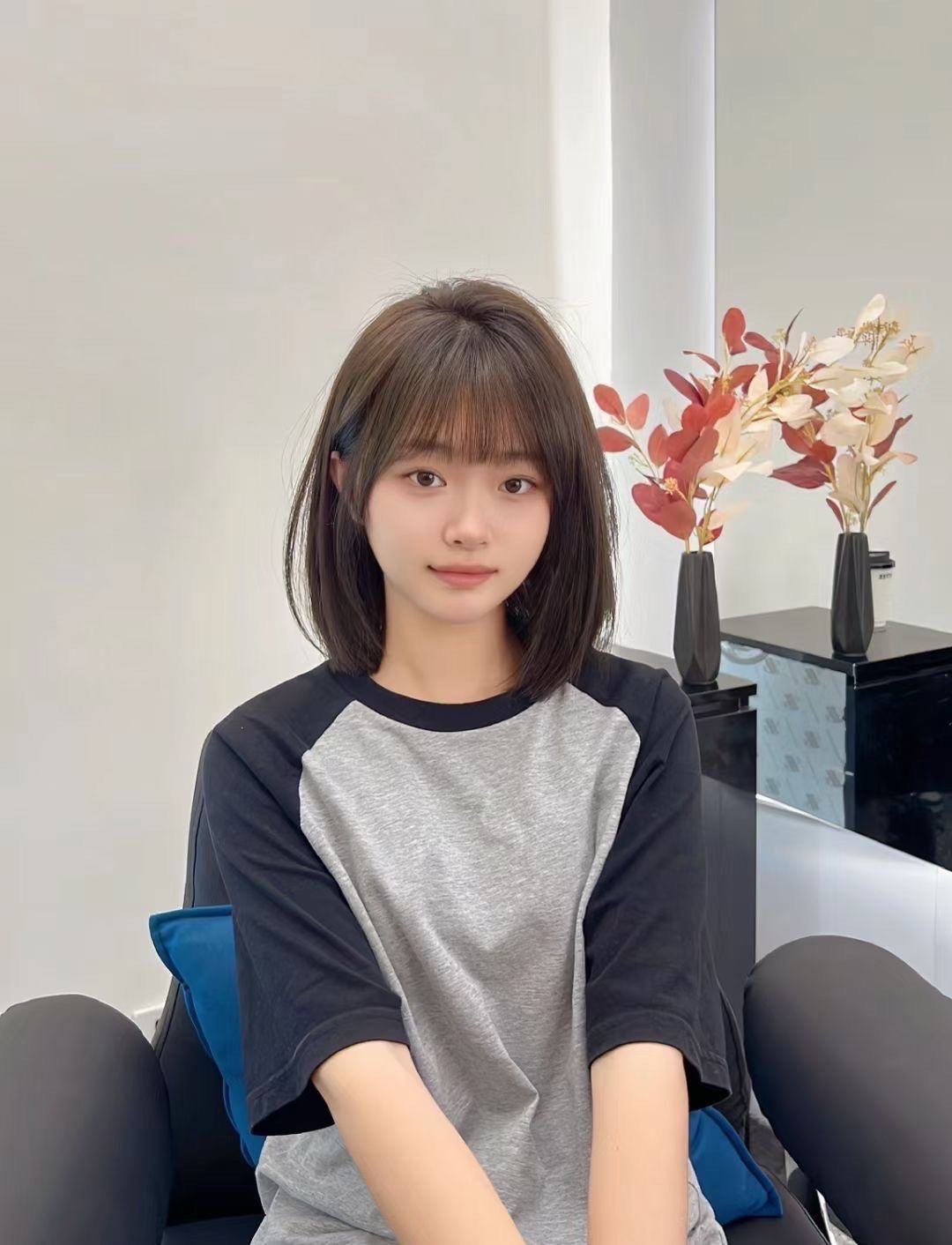 齐肩初恋短发 齐刘海