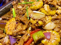炭烧牛蛙黑椒蚝油味平锅-蛙来哒(万泰新天地店)