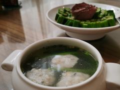 鲜嫩黄花鱼丸汤-将相和·海鲜蒸饺大连菜