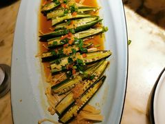 金银蒜蒸秋葵-绿茶餐厅(乐峰广场店)