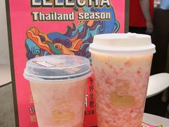 粉桃甘露冰冰茶-LELECHA乐乐茶(美罗城店)