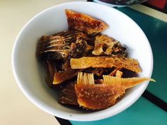 炸鱼干-大华猪肉粿条面