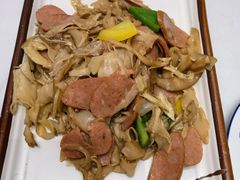 烟竹笋炒腊肠-天龙宝严素食馆(大兴善寺店)