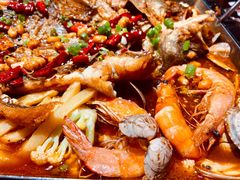 -东来菜馆•手抓海鲜家常菜•海鲜锅贴(鸽子窝店)