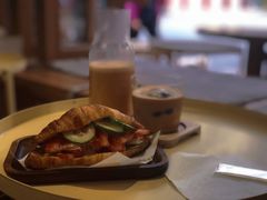 可颂三明治-Oasis coffee燕谷咖啡(公信店)