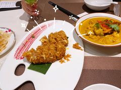 咖喱时蔬配手抓饼-若蘭慈·无国界素食料理(欢乐海岸店)