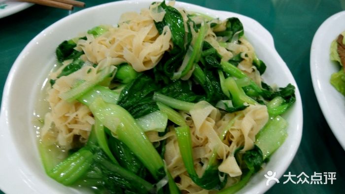半盆菜酒家-鸡毛菜百叶丝-菜-鸡毛菜百叶丝图片-上海美食-大众点评网