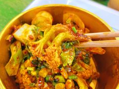 辣卤松花菜-姚知味鲜肉椒香饼(大十字店)