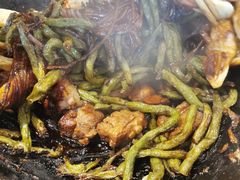 排骨豆角卷子-华盛园卷子王农家菜水库鱼
