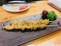 烤鸡皮串-水之惠鲜鱼料理(王府大街店)