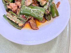 尖椒炒肉-考记泥焗鸡农庄·海鲜(北洛秘境店)