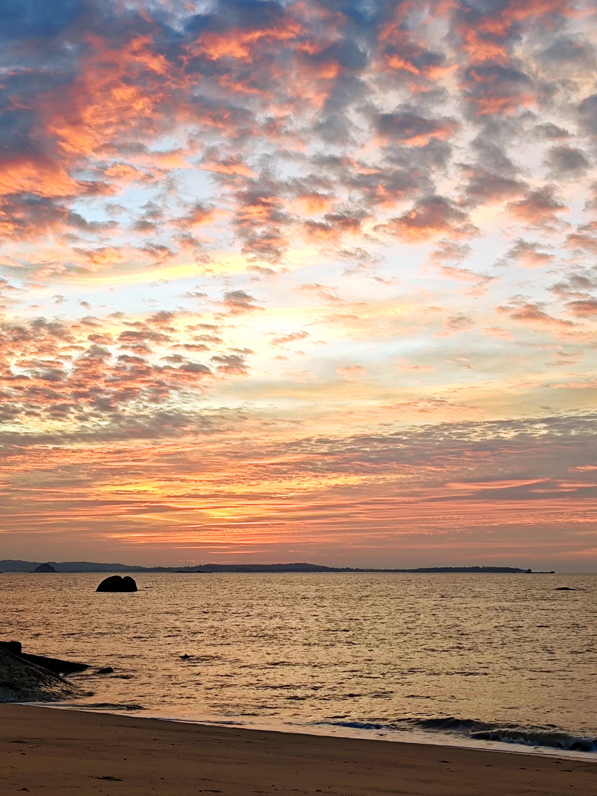 日落的渐变美景