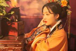 -后宫·古装汉服京剧儿童亲子全家福摄影