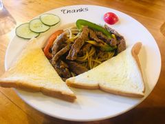 黑椒牛柳意面-Thanks美式餐厅(汉堡咖啡店)