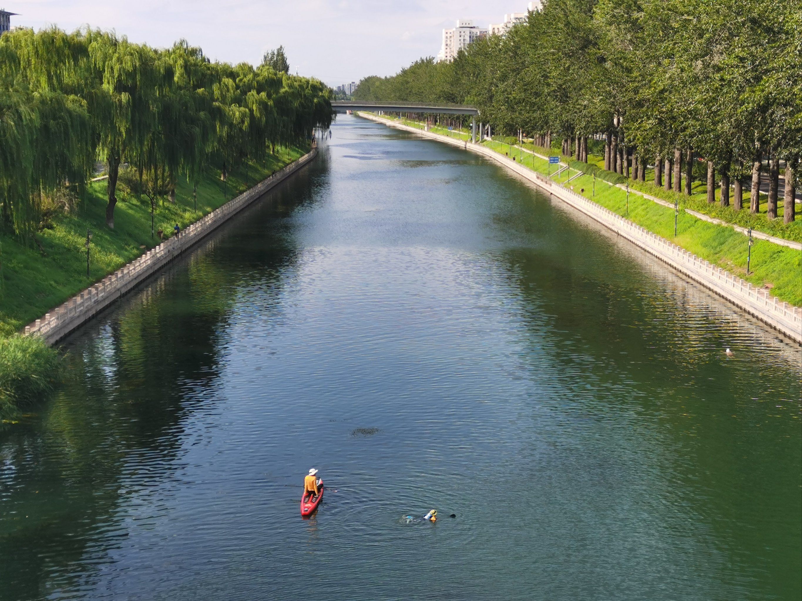 京密引水渠,水质真好!