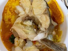 超大块的黑鱼-老刘生态大鱼坊铁锅炖鱼(赛马场店)
