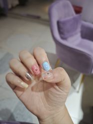 -孔雀手美甲美睫护理