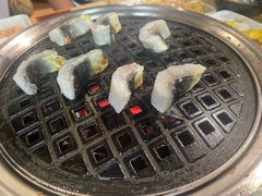 山葱叶卷烤鳗鱼-霸腹烤肉(厦门柚子番店)