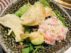 蟹肉酪梨有几嫩叶色拉-老乾杯和牛烧肉(王府中环店)