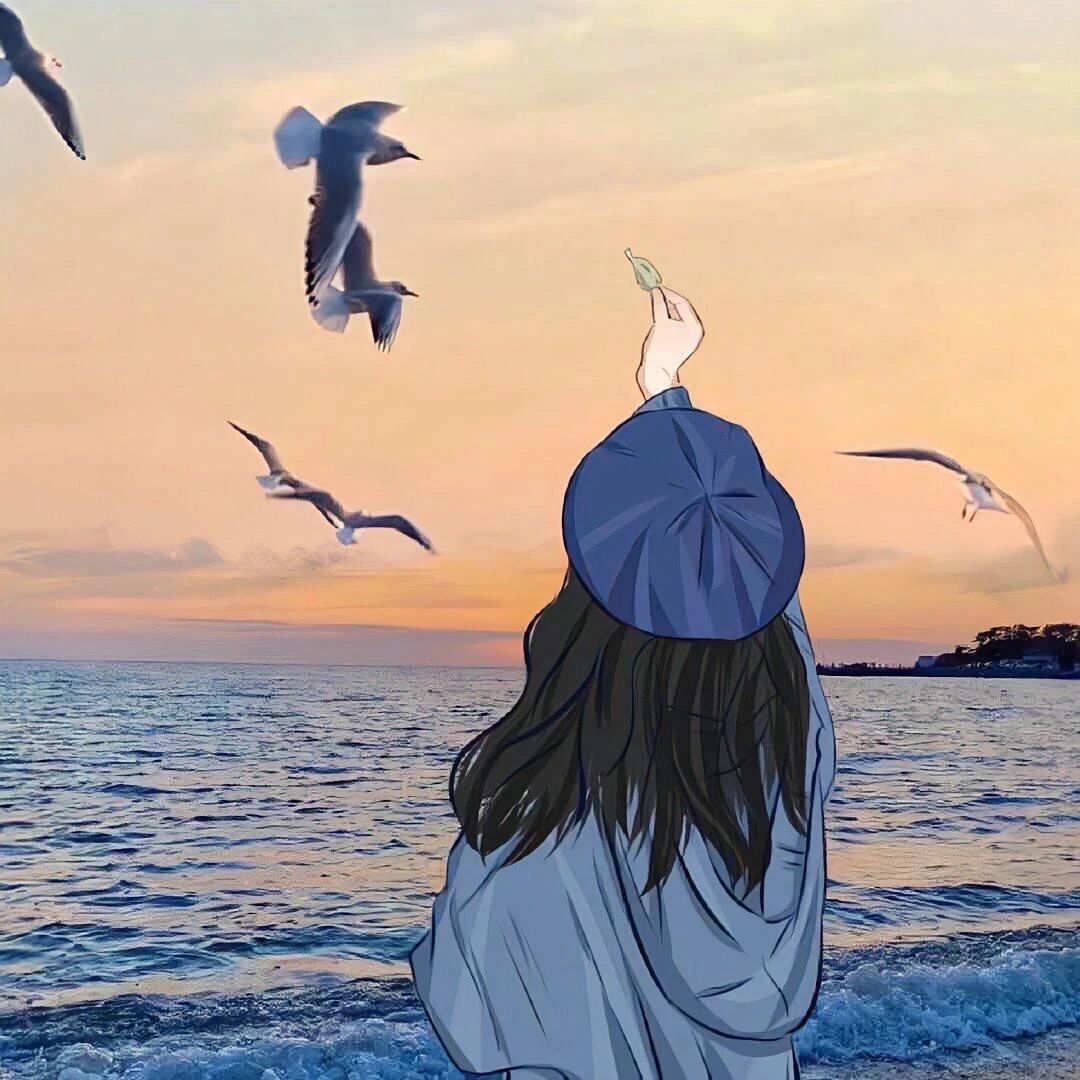 清新简约女头像