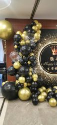 -宝宝百日宴周岁生日派对气球布置策划