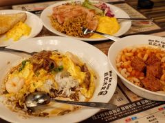 滑牛蝦仁雙拼蛋飯-旺记冰室(九龙中心大厦店)