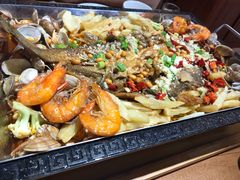 -东来菜馆•手抓海鲜家常菜•海鲜锅贴(鸽子窝店)