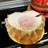 玫瑰见证爱情，纯动物奶油见证品质，这款情人节蛋糕太🉑️了！