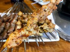 烤鸡肉串-義聚德·清真铜锅涮羊肉·烧烤(河东店)