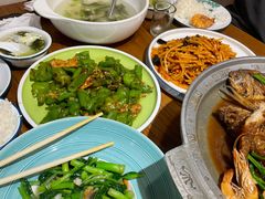 -东来菜馆•手抓海鲜家常菜•海鲜锅贴(鸽子窝店)
