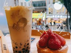 厚烧蛋糕啵啵奶茶-喜茶(广州北京路惠福东店)