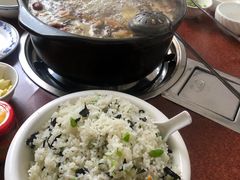 干巴菌炒饭-江川野生菌火锅铜锅鱼(贵清火锅店)